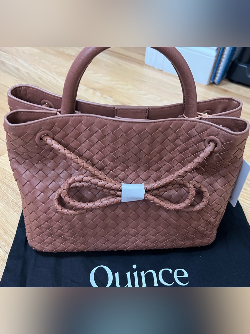QUINCE Romy Handwoven Mini Satchel